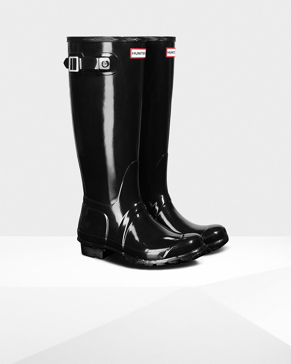 Galochas Altas Hunter Feminina Pretas - Original Gloss - 71MOYWZVI